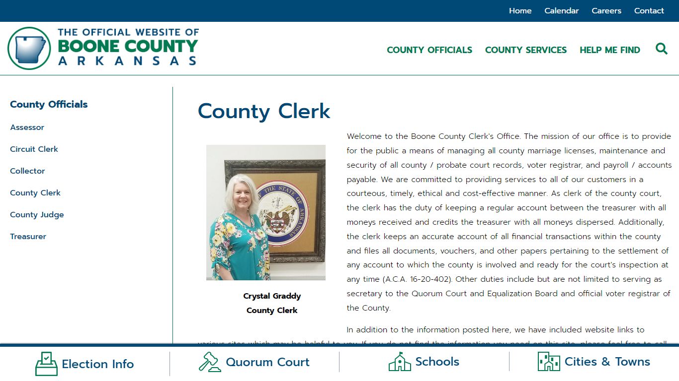 County Clerk | Boone County AR Government